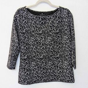 Talbots Leopard Print Sweater Size Medium